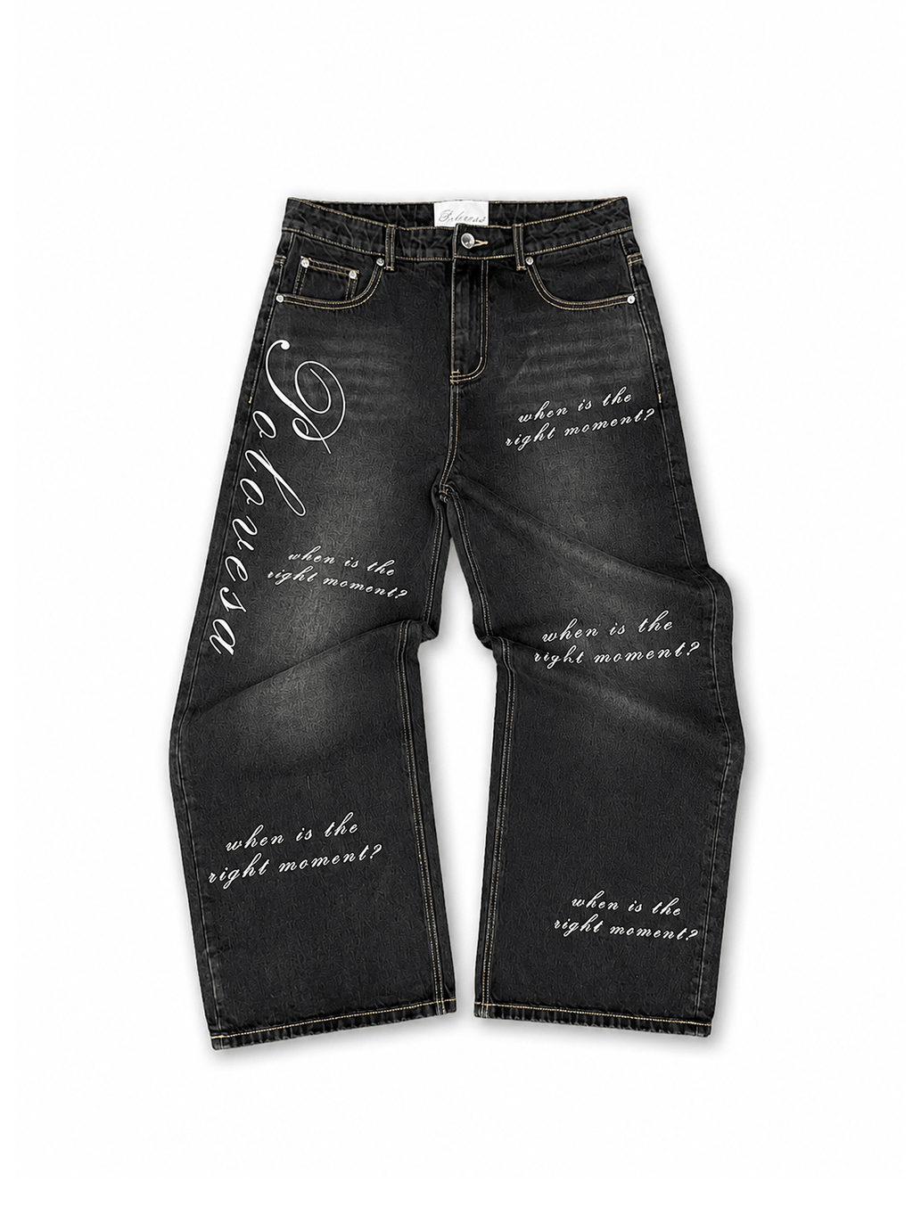 "TRM" Baggy Denim (BLACK COLORWAY)
