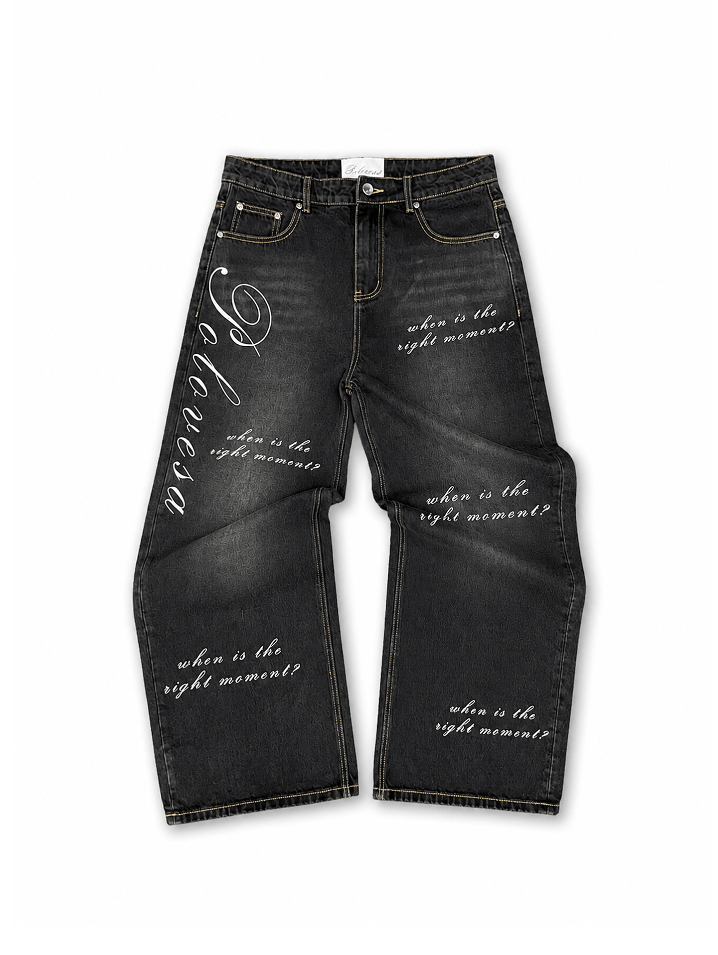 "TRM" Baggy Denim (BLACK COLORWAY)