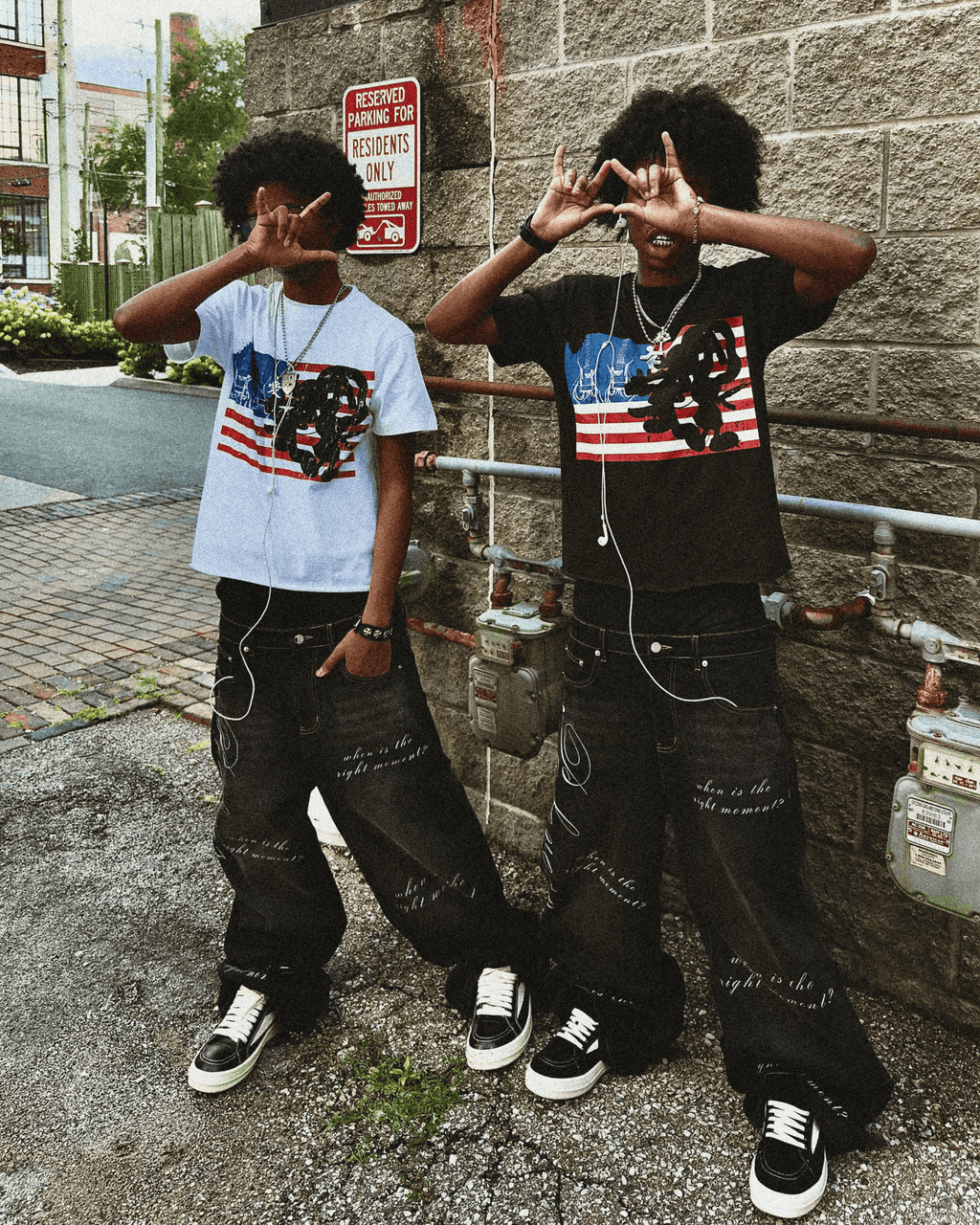 "TRM" Baggy Denim (BLACK COLORWAY)